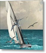 Sailing Southern Seas Metal Print