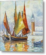 Sails 10 - Venice San Marco Metal Print