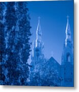 Saints Peter And Paul Church In Blue Metal Print