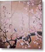 Sakura - Cherry Trees In Bloom Metal Print