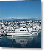 San Diego Marina And City Skyline Metal Print