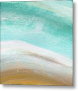 Sand And Saltwater- Abstract Art By Linda Woods Metal Print