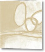 Sand And Stone 6- Contemporary Abstract Art By Linda Woods Metal Print