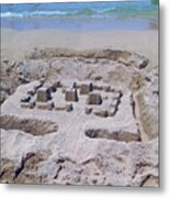 Sand Castle Metal Print