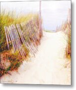 Sand Dune Path Metal Print