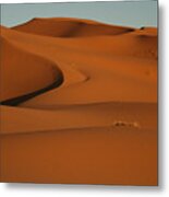 Sand In Motion Metal Print