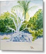 Sanibel Lighthouse Stump Metal Print