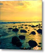 Santa Barbara California Ocean Sunset Metal Print