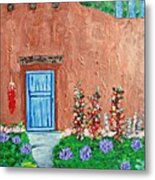 Santa Fe Adobe Metal Print