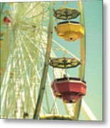 Santa Monica Ferris Wheel Metal Print