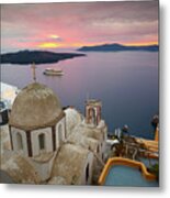 Santorini 'xxiv Metal Print