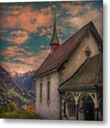 Scenic Chapel Metal Print