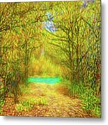 Scent Of Forest Path Metal Print