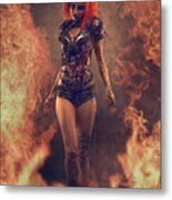 Sci-fi Beauty 4 Metal Print