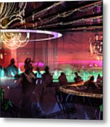 Sci-fi Lounge Metal Print