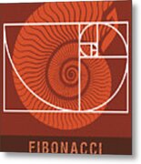 Science Posters - Fibonacci - Mathematician Metal Print