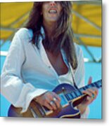 Scott Gorham Of Thin Lizzy Black Rose Tour At Day On The Green 4th Of July 1979 - 1st Color Release Metal Print