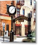 Scranton - Street Clock - Renaissance 500 Lackawanna Ave Metal Print