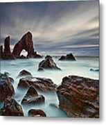 Sea Arch At Crohy Head Metal Print