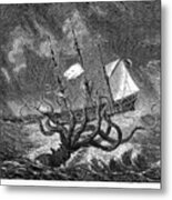 Sea Monster, 19th Century Metal Print