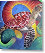 Sea Turtle Metal Print