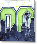 Seattle 12th Man Legion of Boom Painting Metal Print