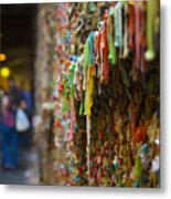 Selfies At The Seattle Gum Wall Metal Print