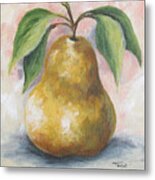 September Pear I Metal Print