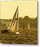 Severn River Sailing -1 Metal Print