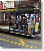 Sf Cable Car Powell And Mason Sts Metal Print