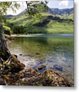 Shady Rest At Buttermere Metal Print