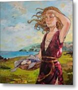 She Baked The Loaves And Dried The Fishes Metal Print