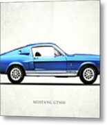 Shelby Mustang Gt500 1968 Metal Print