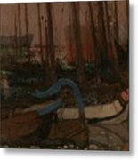 Ships In The Ice, George Hendrik Breitner 1901 Metal Print