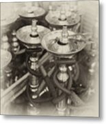 Shisha Pipes In Qatar Retro Metal Print