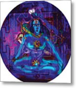 Shiva In Meditation Metal Print