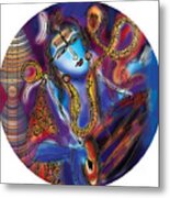 Shiva Playing The Drums Metal Print