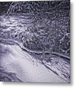 Silver Brook In Winter Metal Print
