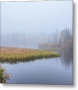 Silver Lake In The Clouds Metal Print