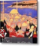 Simplon Orient Express London Constantinople Metal Print