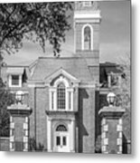 Simpson College Gate With College Hall Metal Print