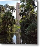 Singing Tower Reflection Metal Print