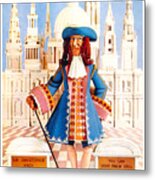 Sir Christopher Wren - St Paul's Cathedral - London Underground, London Metro - Retro Travel Poster Metal Print