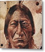 Sitting Bull - Dry Blood Metal Print
