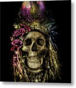 Skull Art Queen Ss16 - Pink Metal Print