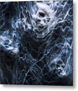 Skulls Tangled In Fear Metal Print