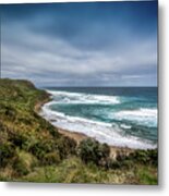 Sky Blue Coast Metal Print