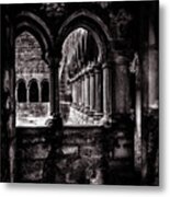 Sligo Abbey Interior Bw Metal Print