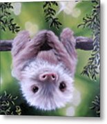 Sloth'n 'around Metal Print