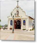 Small Catholic Chapel In Cerro Santa Ana Guayaquil Metal Print